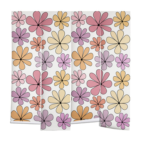 Colour Poems Retro Daisy Multicolor IV Wall Mural