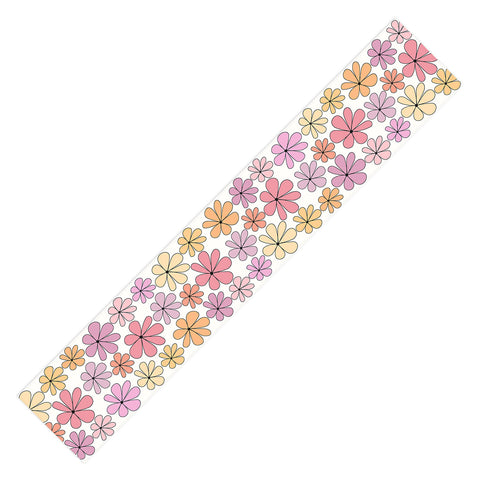 Colour Poems Retro Daisy Multicolor IV Table Runner
