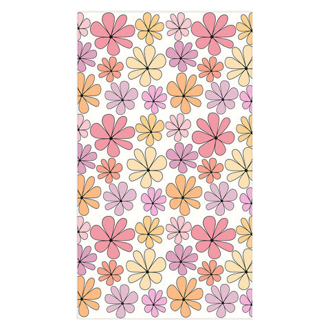 Colour Poems Retro Daisy Multicolor IV Tablecloth
