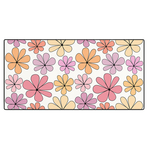 Colour Poems Retro Daisy Multicolor IV Desk Mat