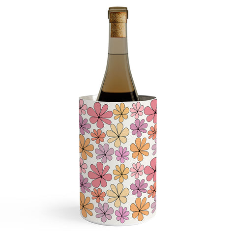 Colour Poems Retro Daisy Multicolor IV Wine Chiller