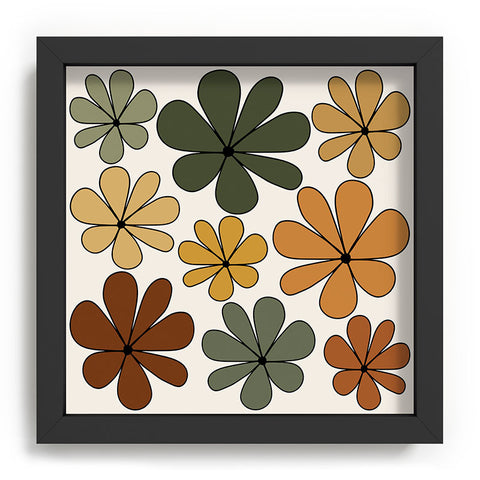Colour Poems Retro Daisy Multicolor IX Recessed Framing Square
