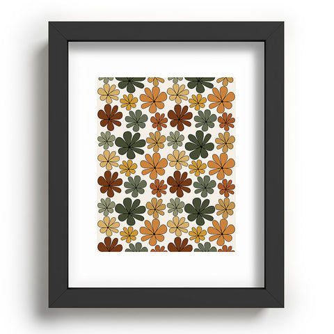 Colour Poems Retro Daisy Multicolor IX Recessed Framing Rectangle