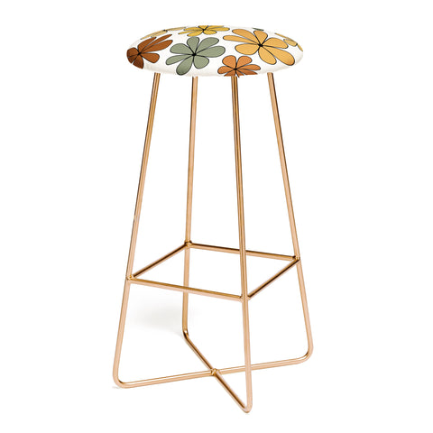 Colour Poems Retro Daisy Multicolor IX Bar Stool