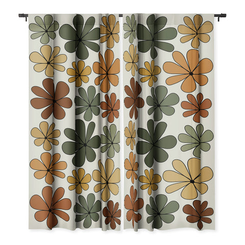 Colour Poems Retro Daisy Multicolor IX Blackout Non Repeat