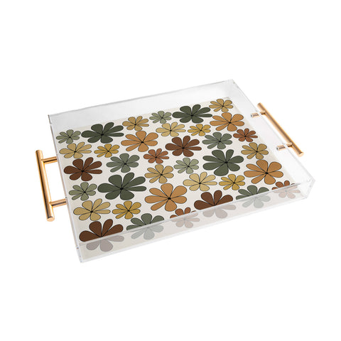 Colour Poems Retro Daisy Multicolor IX Acrylic Tray
