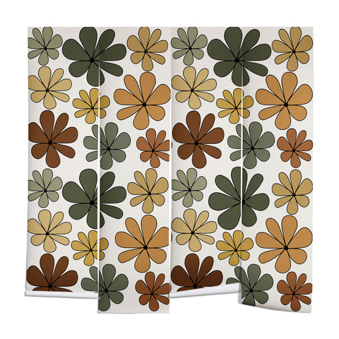 Colour Poems Retro Daisy Multicolor IX Wall Mural
