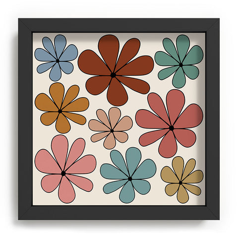 Colour Poems Retro Daisy Multicolor XII Recessed Framing Square