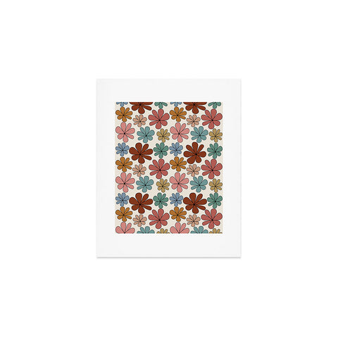 Colour Poems Retro Daisy Multicolor XII Art Print