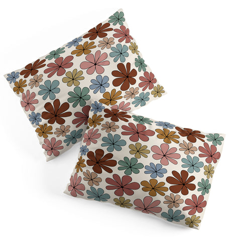 Colour Poems Retro Daisy Multicolor XII Pillow Shams