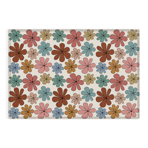 Colour Poems Retro Daisy Multicolor XII Outdoor Rug