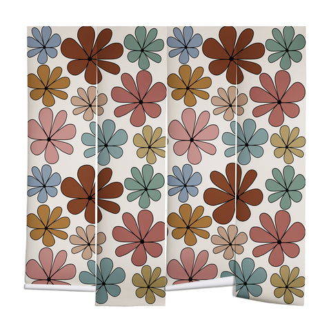 Colour Poems Retro Daisy Multicolor XII Wall Mural