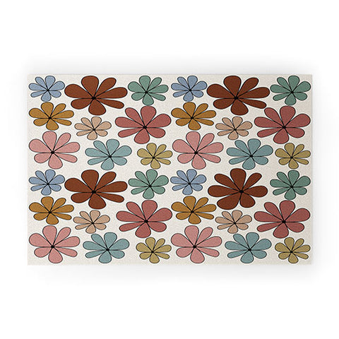 Colour Poems Retro Daisy Multicolor XII Welcome Mat