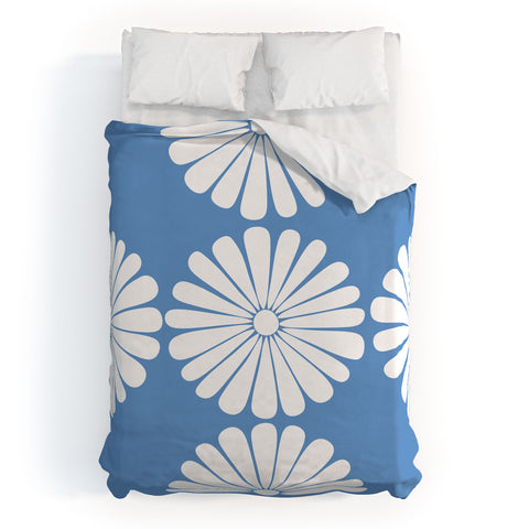 Colour Poems Retro Daisy XII Duvet Cover