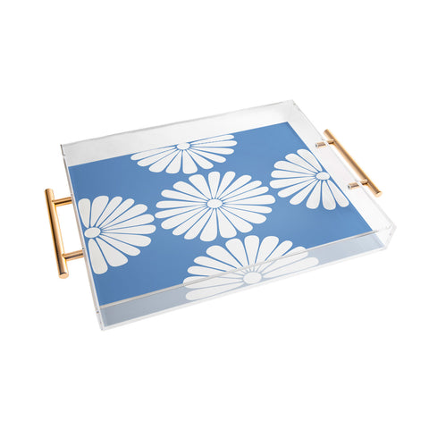 Colour Poems Retro Daisy XII Acrylic Tray