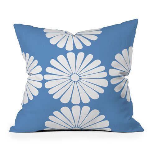 Colour Poems Retro Daisy XII Throw Pillow