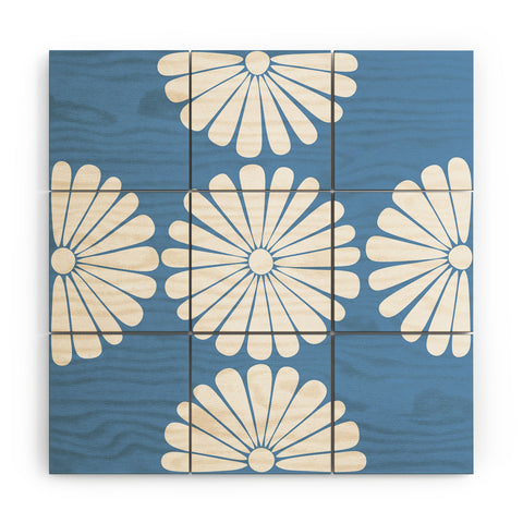 Colour Poems Retro Daisy XII Wood Wall Mural