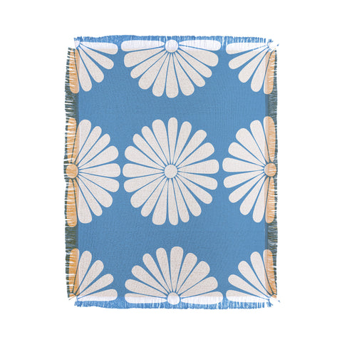 Colour Poems Retro Daisy XII Throw Blanket