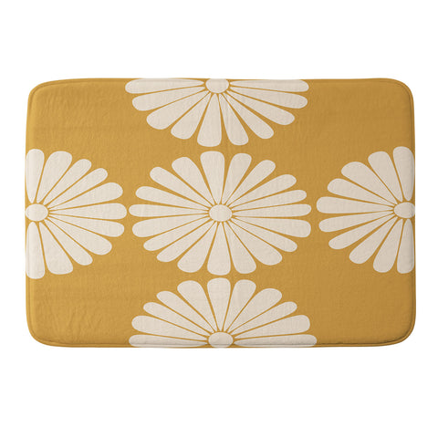 Colour Poems Retro Daisy XIX Memory Foam Bath Mat