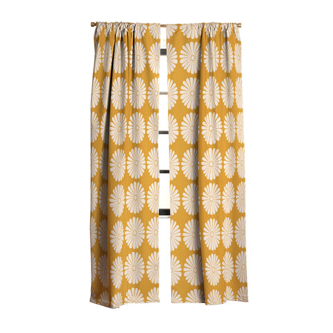 Colour Poems Retro Daisy XIX Blackout Window Curtain