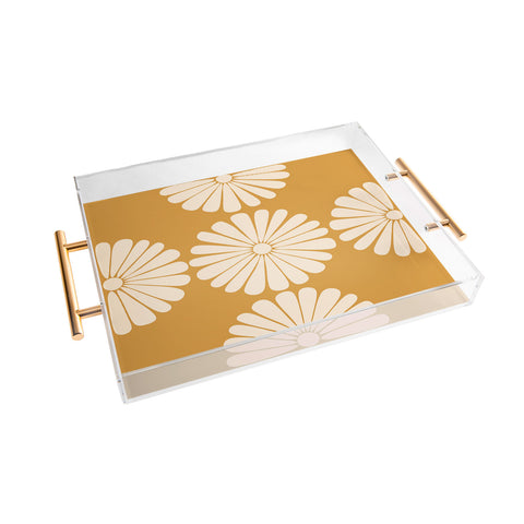 Colour Poems Retro Daisy XIX Acrylic Tray