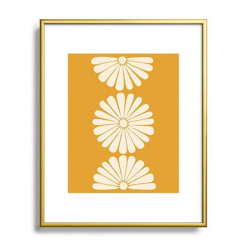Colour Poems Retro Daisy XIX Metal Framed Art Print