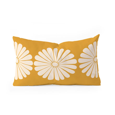 Colour Poems Retro Daisy XIX Oblong Throw Pillow