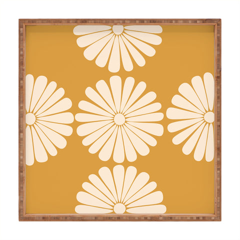 Colour Poems Retro Daisy XIX Square Tray