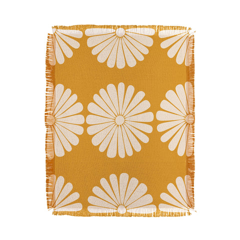 Colour Poems Retro Daisy XIX Throw Blanket