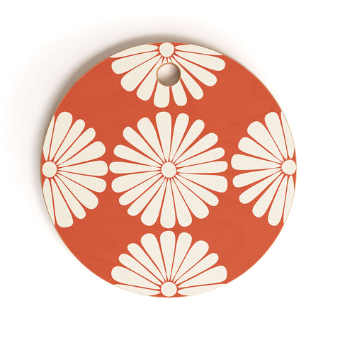 Colour Poems Retro Daisy XV Cutting Board Round