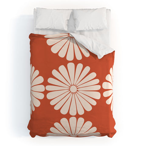 Colour Poems Retro Daisy XV Duvet Cover
