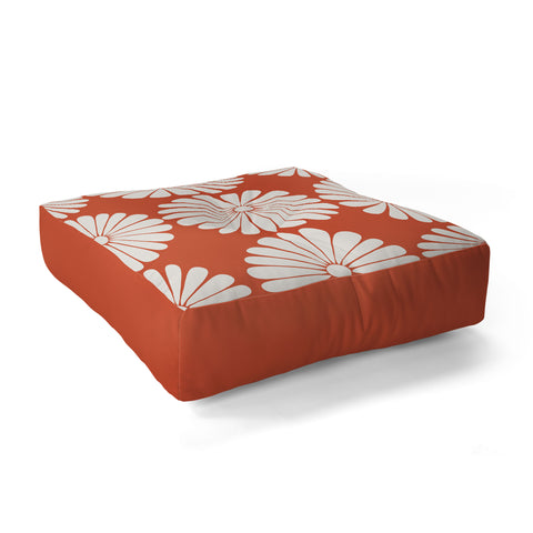 Colour Poems Retro Daisy XV Floor Pillow Square