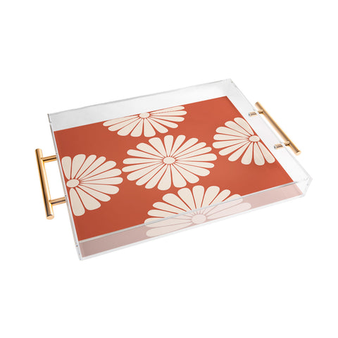 Colour Poems Retro Daisy XV Acrylic Tray