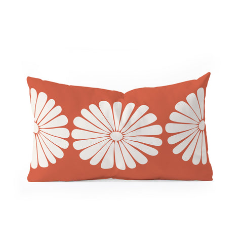Colour Poems Retro Daisy XV Oblong Throw Pillow