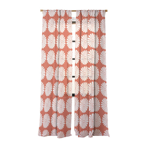 Colour Poems Retro Daisy XV Sheer Window Curtain