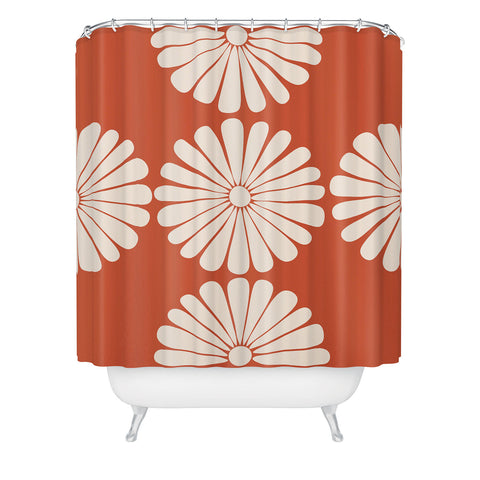 Colour Poems Retro Daisy XV Shower Curtain