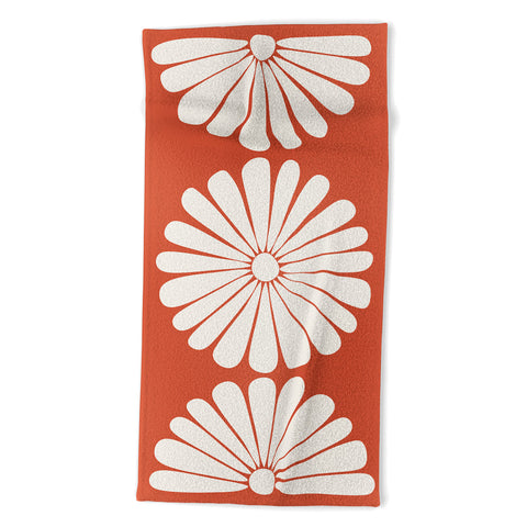 Colour Poems Retro Daisy XV Beach Towel