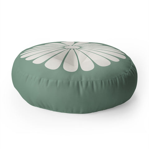 Colour Poems Retro Daisy XX Floor Pillow Round