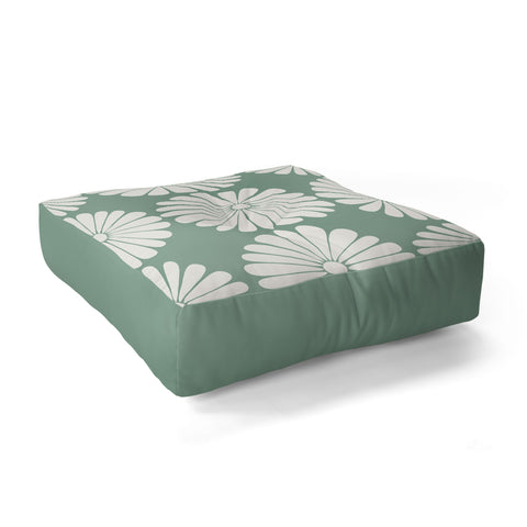 Colour Poems Retro Daisy XX Floor Pillow Square