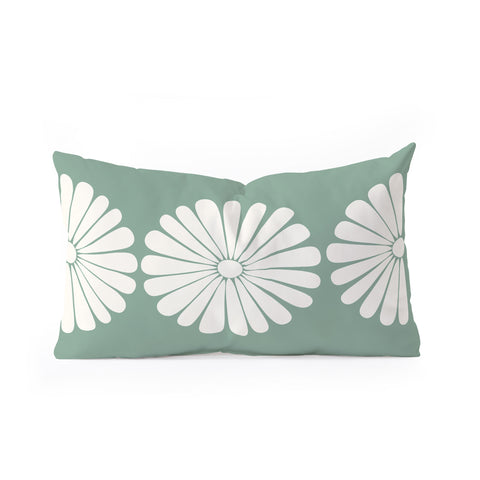 Colour Poems Retro Daisy XX Oblong Throw Pillow
