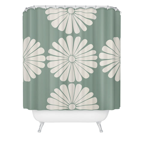 Colour Poems Retro Daisy XX Shower Curtain