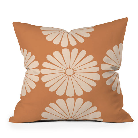 Colour Poems Retro Daisy XXII Outdoor Throw Pillow