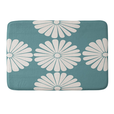 Colour Poems Retro Daisy XXIII Memory Foam Bath Mat