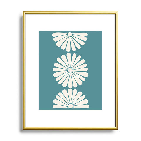Colour Poems Retro Daisy XXIII Metal Framed Art Print