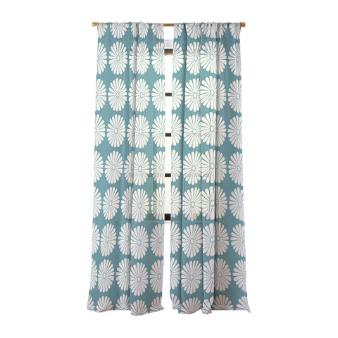Colour Poems Retro Daisy XXIII Sheer Window Curtain