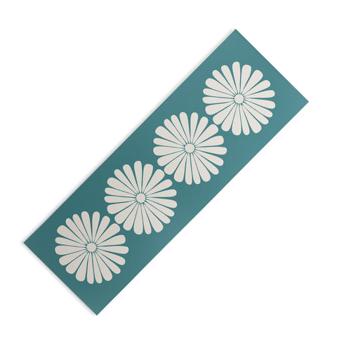 Colour Poems Retro Daisy XXIII Yoga Mat