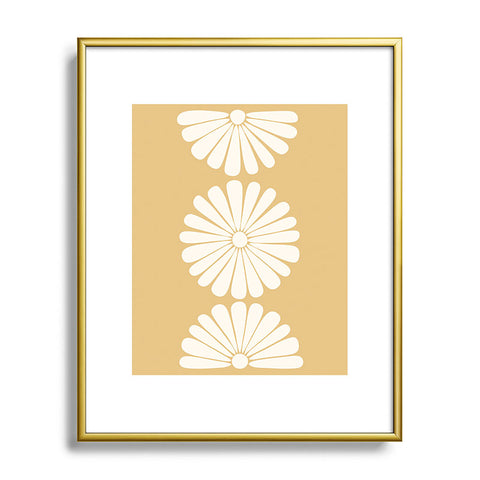 Colour Poems Retro Daisy XXIV Metal Framed Art Print