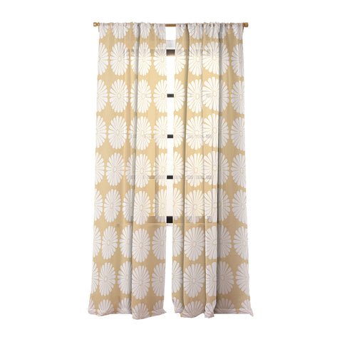Colour Poems Retro Daisy XXIV Sheer Window Curtain