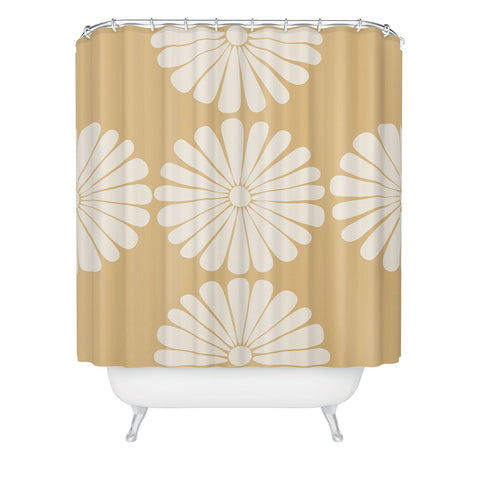 Colour Poems Retro Daisy XXIV Shower Curtain