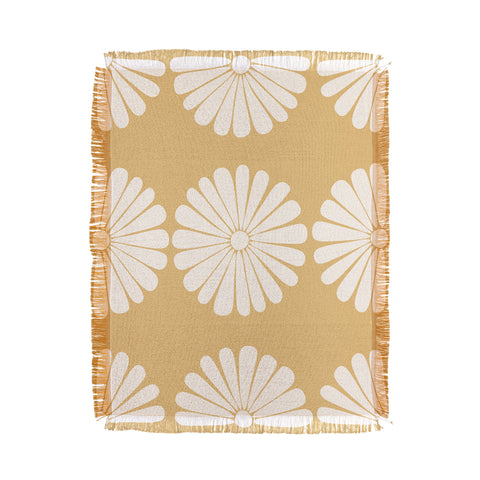 Colour Poems Retro Daisy XXIV Throw Blanket
